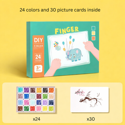 TinyArtists™ Non-Toxic Finger Paint Stamp Kit