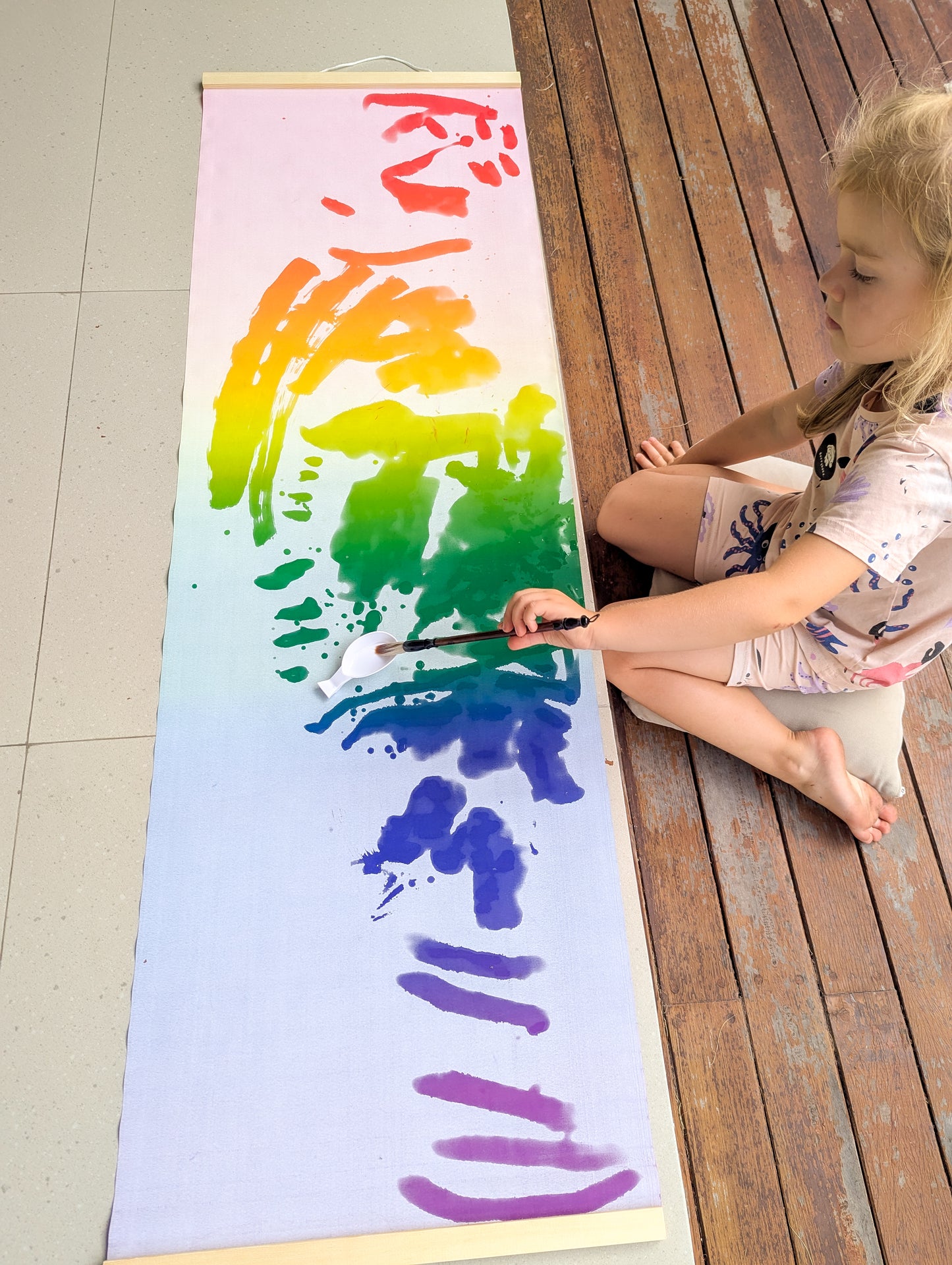 WonderDraw® Rainbow Reusable Water Writing Cloth + Get a FREE water cup & brush NOW!