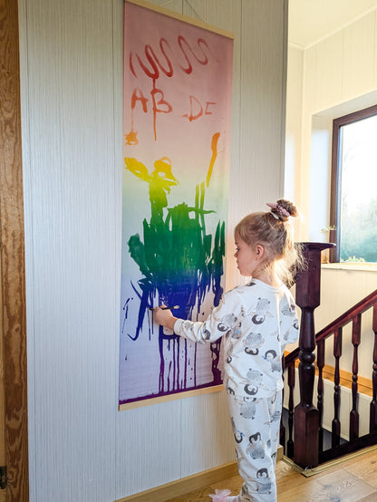 WonderDraw® Rainbow Reusable Water Writing Cloth + Get a FREE water cup & brush NOW!