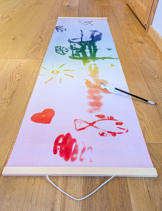 WonderDraw® Rainbow Reusable Water Writing Cloth + Get a FREE water cup & brush NOW!